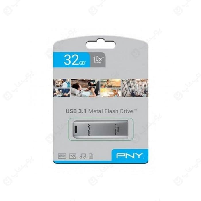 فلش مموری PNY مدل FD32GESTEEL31G-EF USB3.1 ELITE با ظرفیت 32 گیگابایت — تصویر ۲