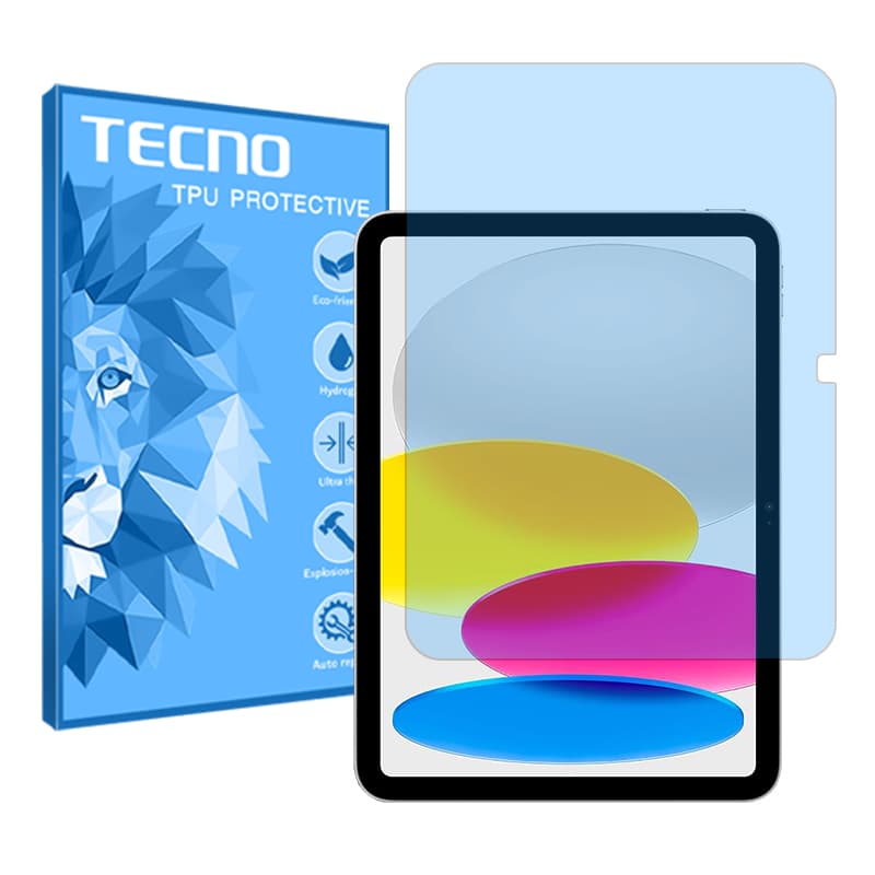 گلس تبلت اپل iPad 10.9 (2022) مدل نانو هیدروژل آنتی بلو برند تکنو