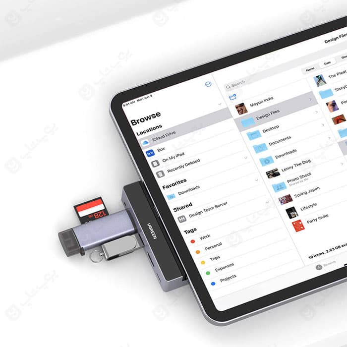 هاب 5 پورت Type C به USB 3.0 و HDMI با قابلیت PD یوگرین CM317 — تصویر ۴