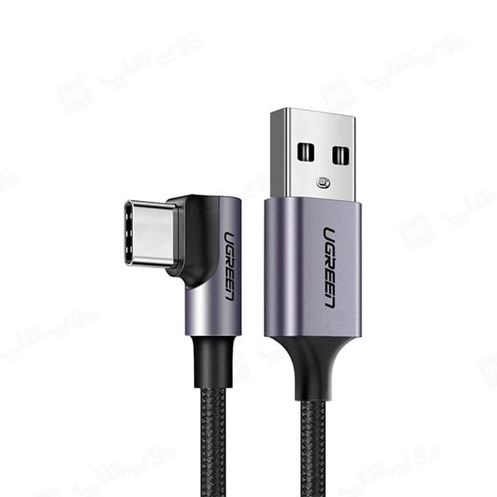 کابل شارژ 90 درجه USB به تایپ C یوگرین مدل US284 به طول 1 متر