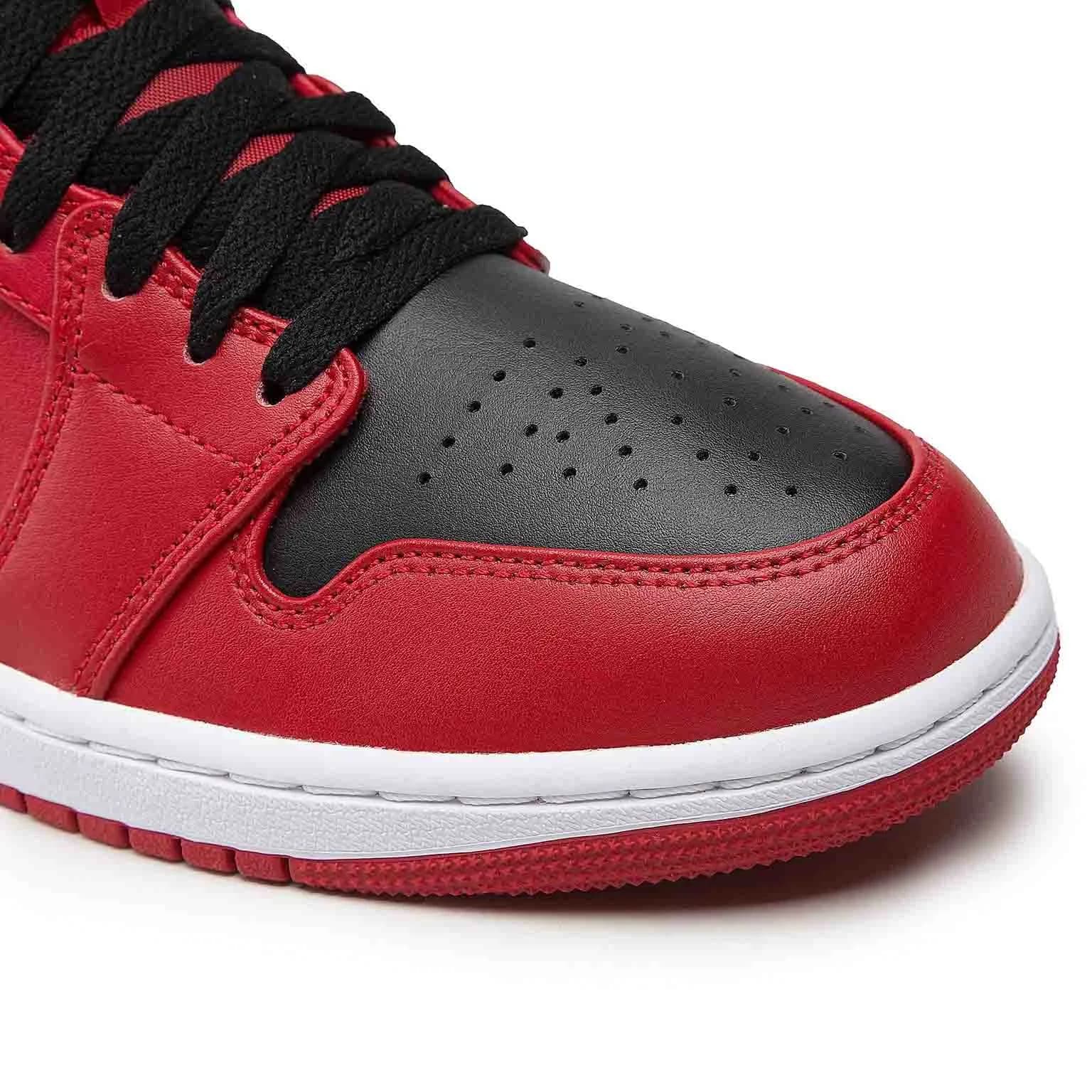کتونی Nike مدل Air Jordan 1 Mid Reverse Bred – 554724-660 — تصویر ۶