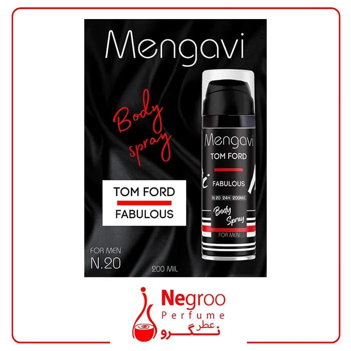 اسپری بدن مردانه Mengavi مدل TOM FORD حجم 200 میلی‌لیتر/ اورجینال