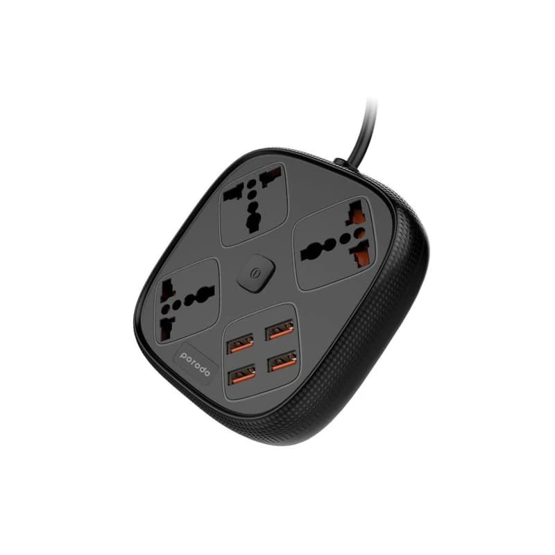 چند راهی برق و شارژر پرودو PORODO 4 USB 3 SOCKETS PD-SC3302 دارای 4 پورت — تصویر ۶