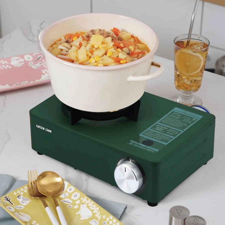 اجاق گاز 3 شعله گرین مدل Green 3 Burner Mini Cassette Stove — تصویر ۴