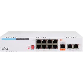 سوئیچ شبکه PoE کی دی تی مدل KP-0803H2FT – 11 عدد (POE fast Up-link K-Plus) 200 وات بدنه تمام فلزي با استفاده از رنگ های الکترو استاتیك