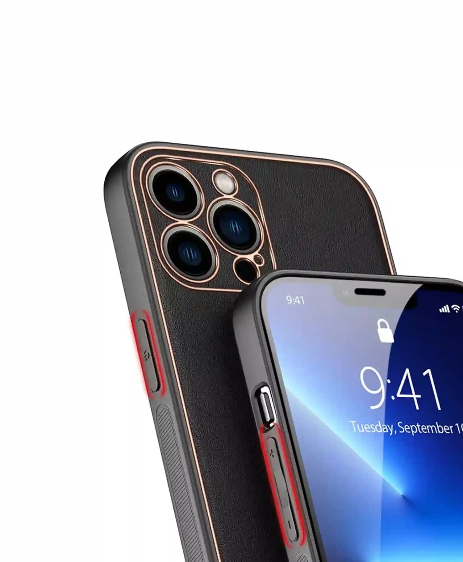 قاب چرمی لاکچری مجیک ماسک گوشی موبایل آیفون Iphone 13 Pro Max — تصویر ۳