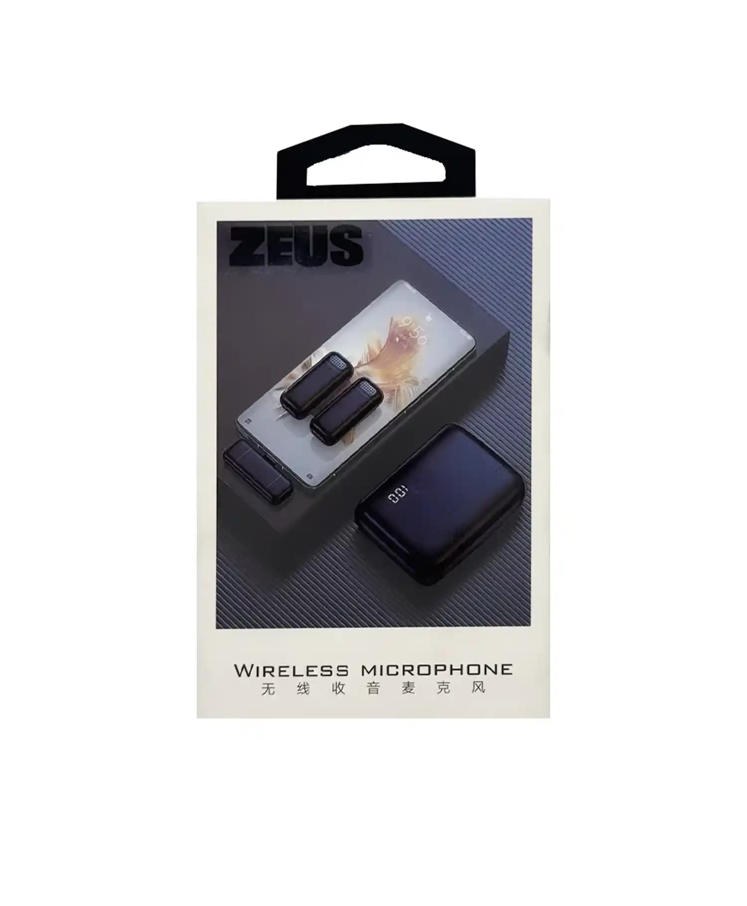 میکروفون بی سیم دو فرستنده Type-C و Lightning زئوس مدل K6 — تصویر ۵