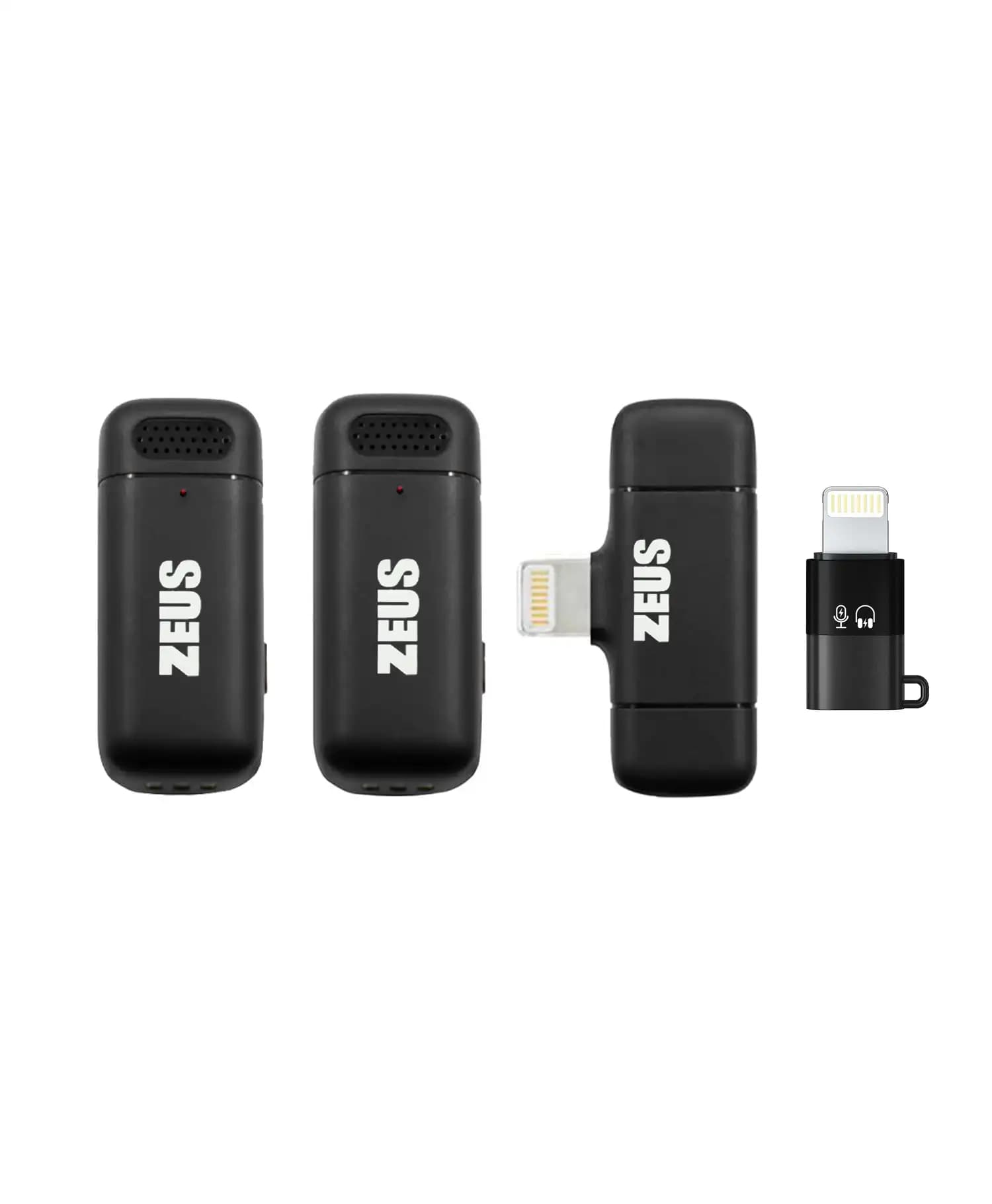 میکروفون بی سیم دو فرستنده Type-C و Lightning زئوس مدل K6 — تصویر ۴