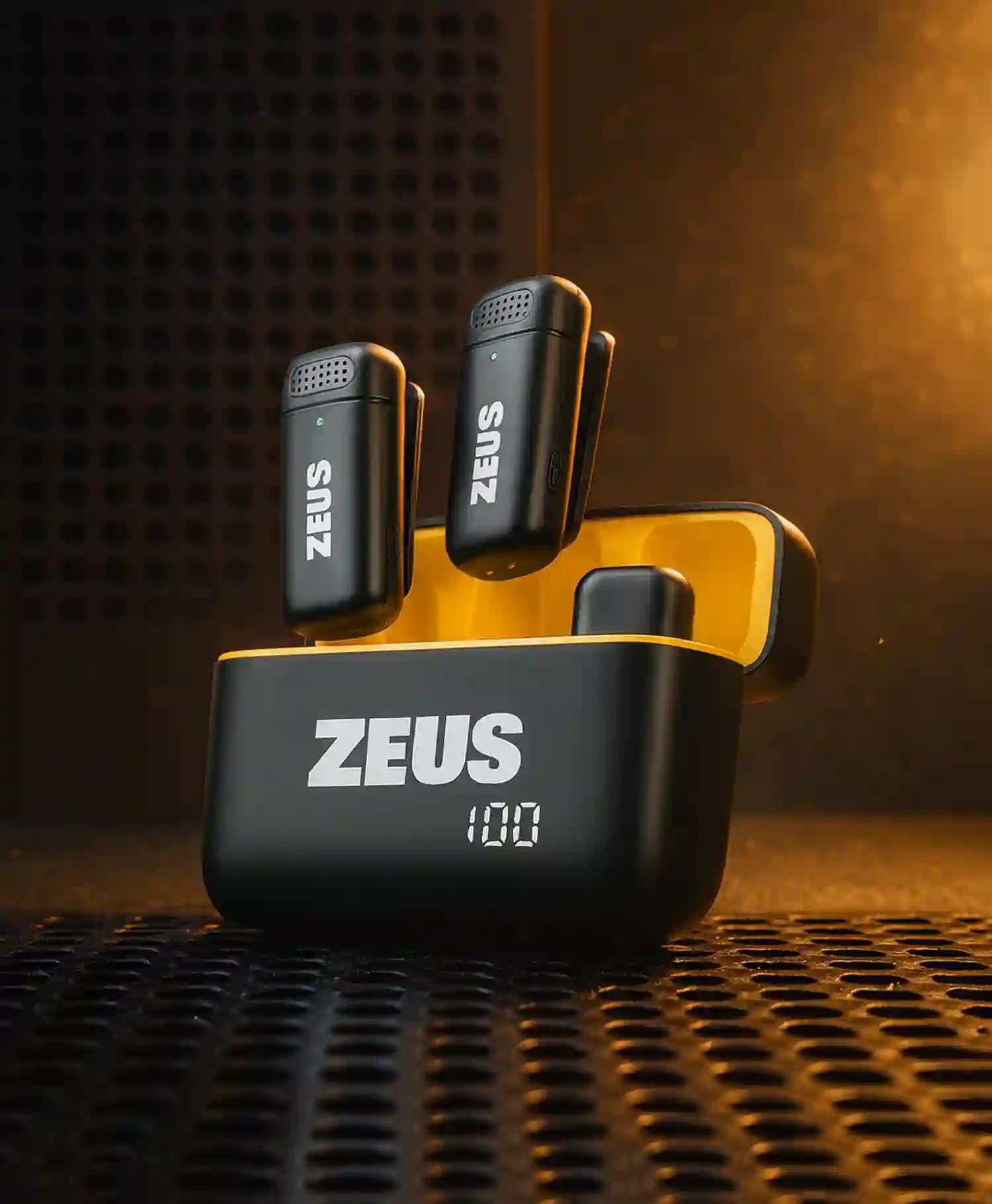 میکروفون بی سیم دو فرستنده Type-C و Lightning زئوس مدل K6 — تصویر ۲