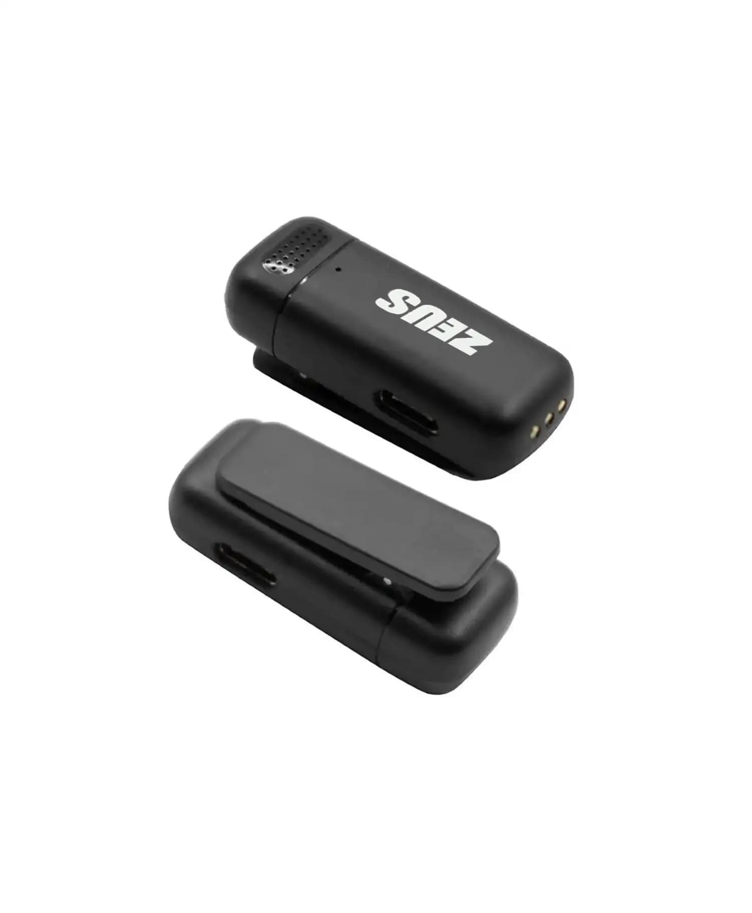 میکروفون بی سیم دو فرستنده Type-C و Lightning زئوس مدل K6 — تصویر ۳