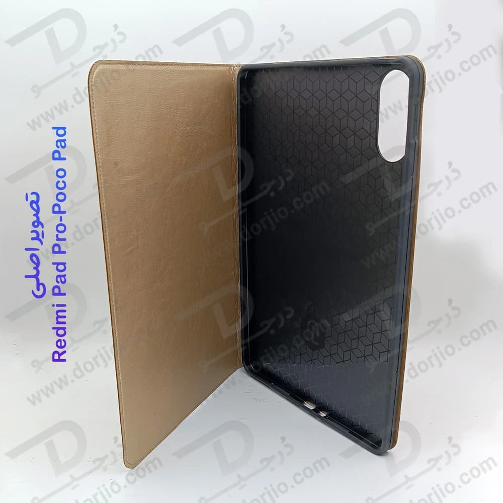 فلیپ کاور چرمی تبلت Xiaomi Redmi Pad Pro — تصویر ۳