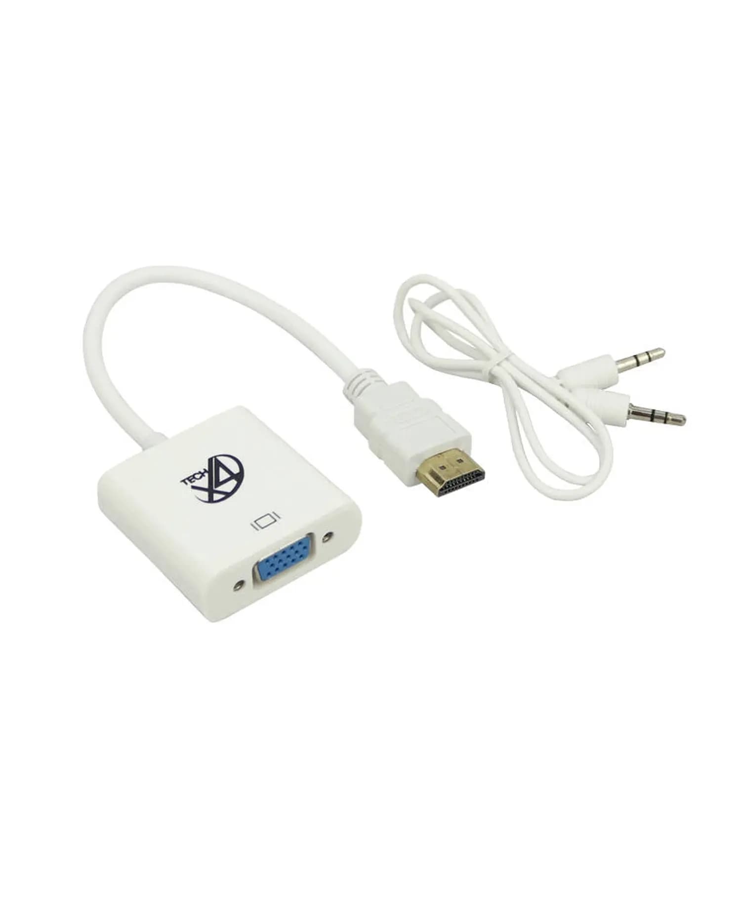 تبدیل HDMI به VGA همراه کابل AUX ایکس فورتک — تصویر ۲