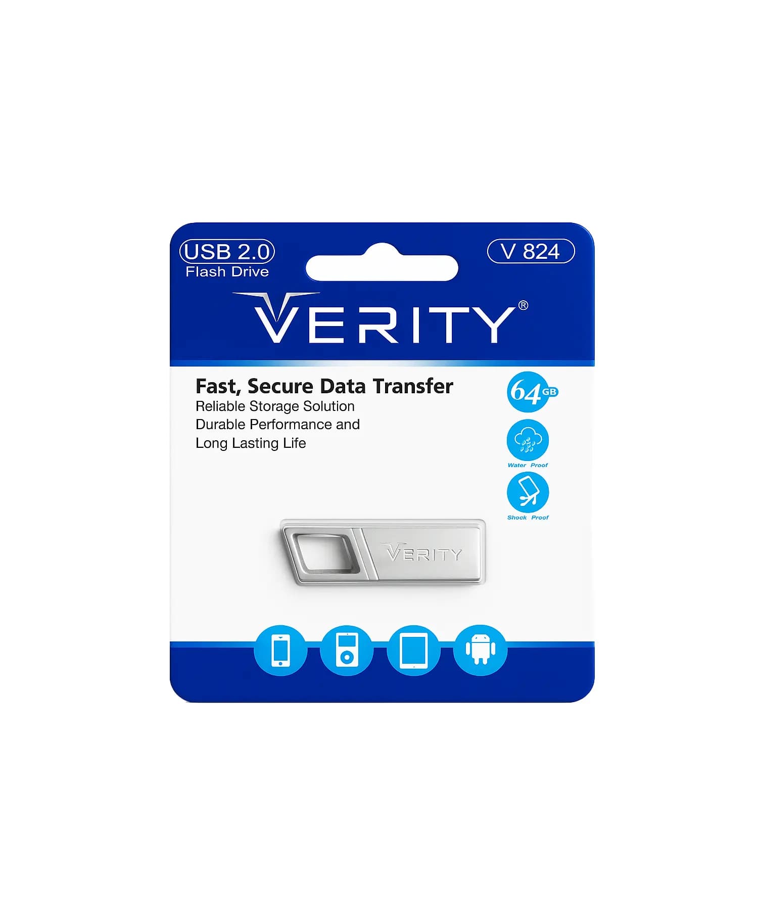 فلش مموری وریتی مدل V824 ظرفیت 64 گیگابایت — تصویر ۲