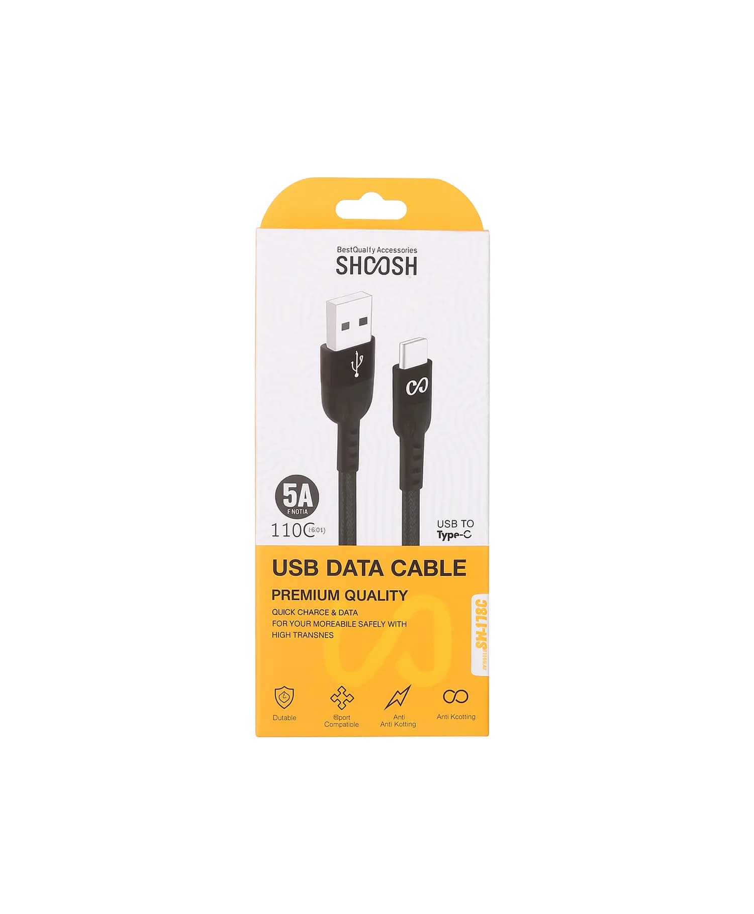 کابل تبدیل USB به Type-C شوش SH-116C — تصویر ۲