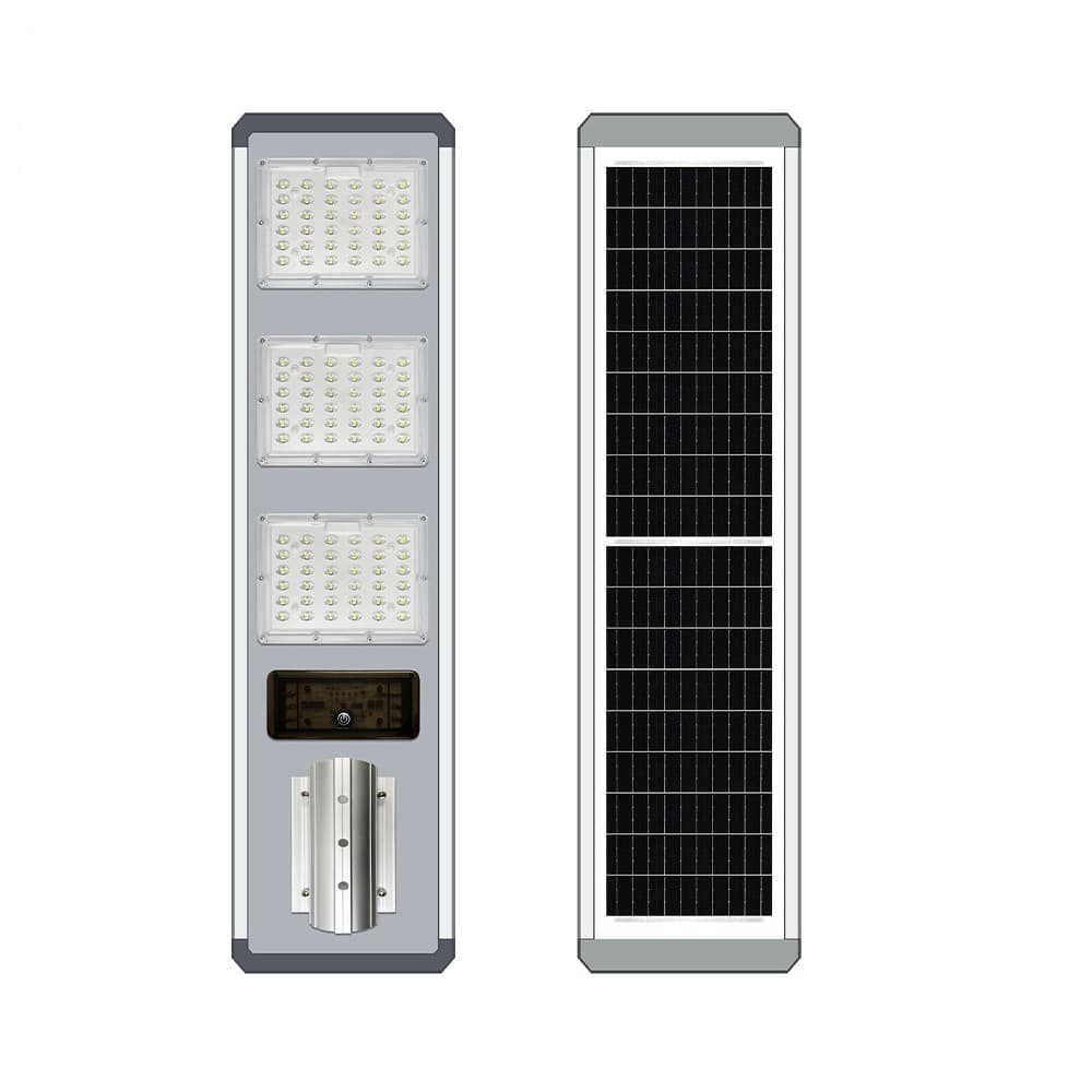 چراغ خیابانی خورشیدی 300 وات، برند Newsky، مدل JD-H300
