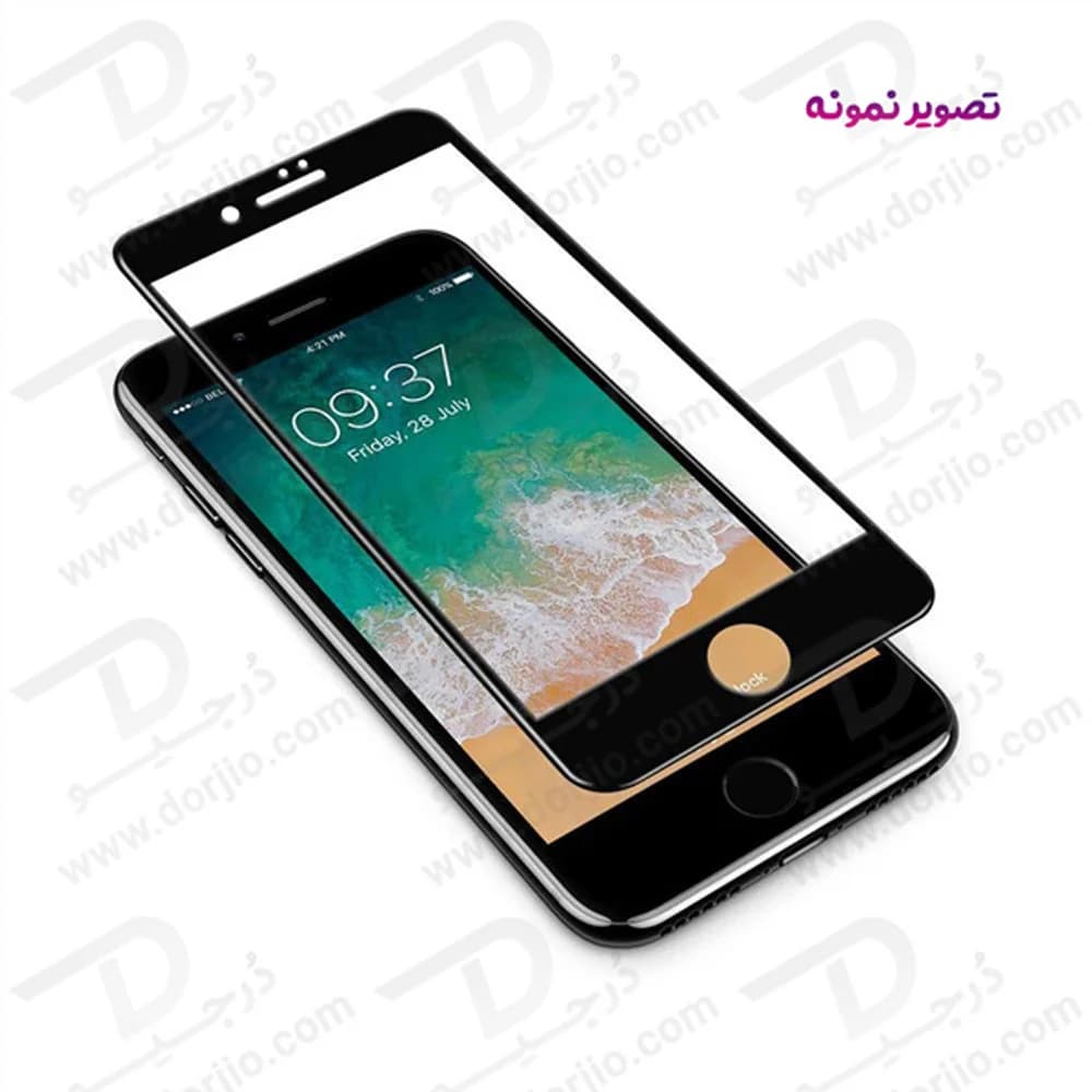 گلس فول چسب iPhone SE 2020 مارک LANBI — تصویر ۳