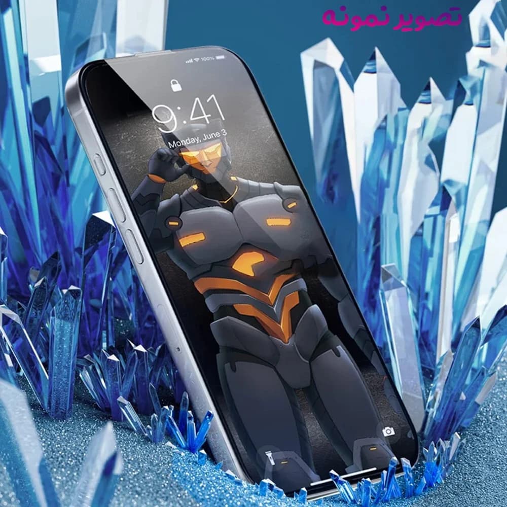 گلس فول چسب iPhone XS Max مارک LANBI — تصویر ۴