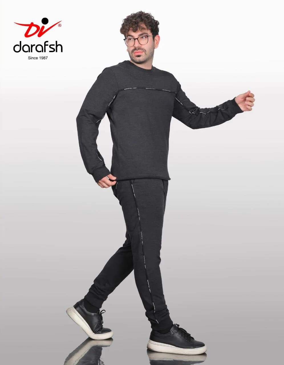 شلوار مردانه دمپا کش درفش کد 7074 — تصویر ۳