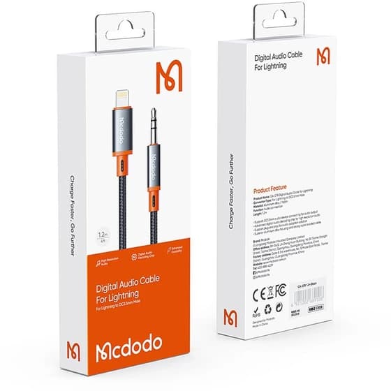 کابل تبدیل لایتنینگ به AUX مدل MCDODO CA-0780 — تصویر ۳