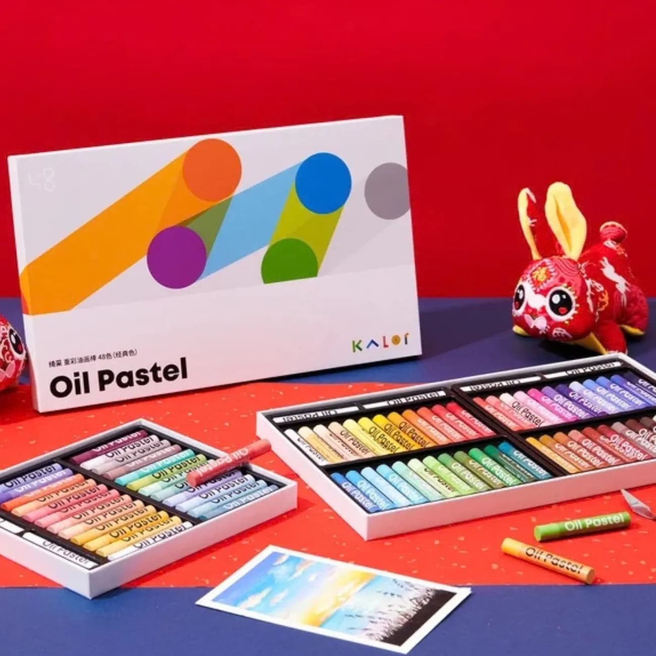 پاستل روغنی کاکو KACO مدل KALOR Oil Pastels بسته 24 رنگ — تصویر ۶