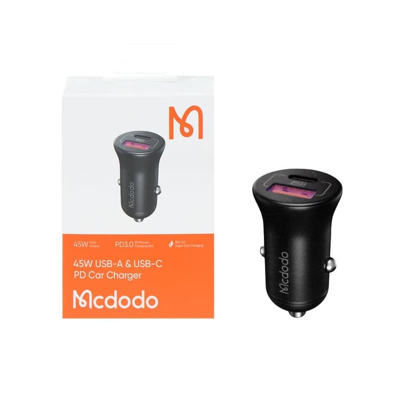 شارژر فندکی مک دودو مدل CC-2680 توان ۴۵ وات دو پورت — تصویر ۳