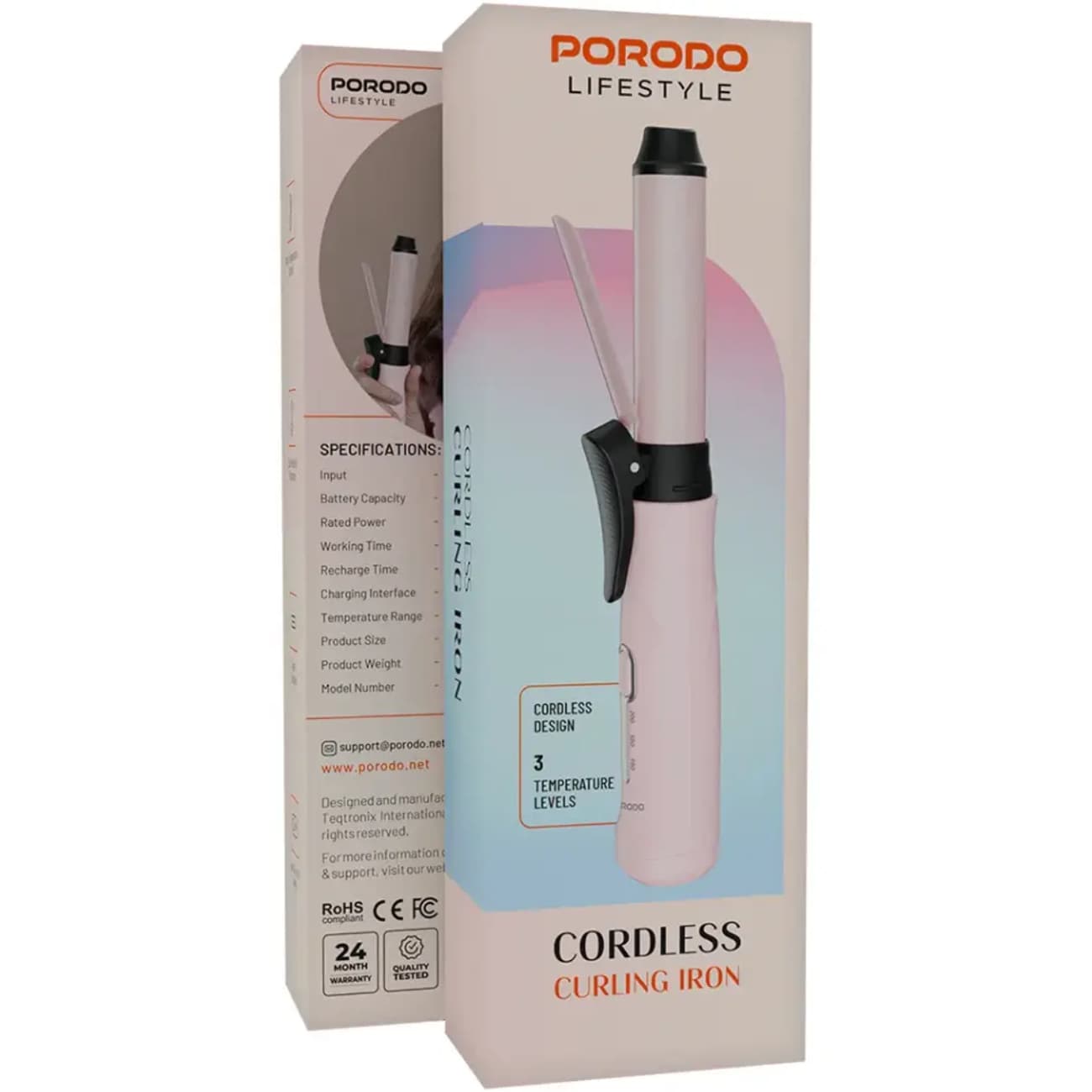 فر کننده مو شارژی پورودو Porodo مدل PDBL007PK3 — تصویر ۲