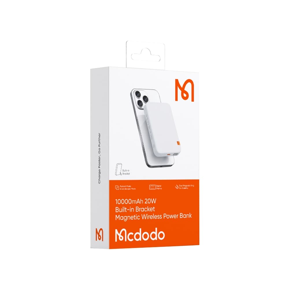 پاوربانک وایرلس (بی‌سیم) 10000mAh مک دودو مدل MC-5100 — تصویر ۲