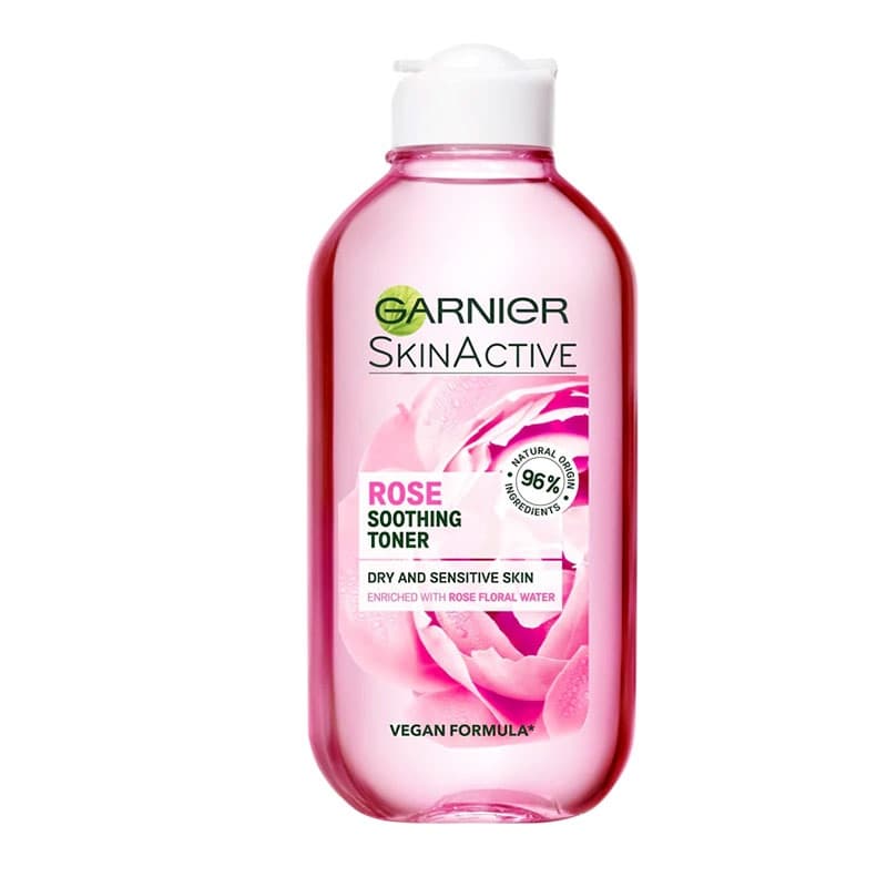 تونر گل رز گارنیر مناسب پوست خشک و حساس حجم 200mL