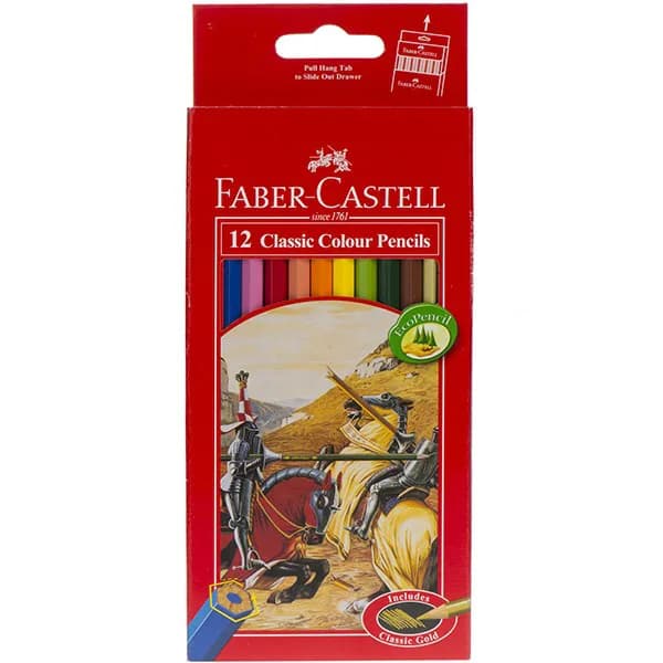 مداد رنگی 12رنگ فابر-کاستل (Faber Castell)