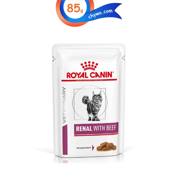 پوچ گربه رویال کنین مدل رنال طعم گوشت وزن 85 گرم Royal Canin Renal