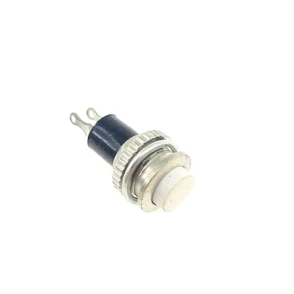 کلید شستی فشاری گرد سفید با قطر 12.5 میلی متر (Normal Open)