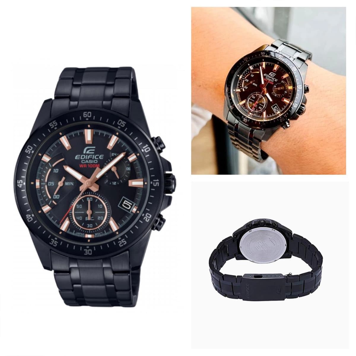 ساعت مچی مردانه کاسیو ادیفایس مدل Casio Edifice EFV-540DC-1BVUDF — تصویر ۳