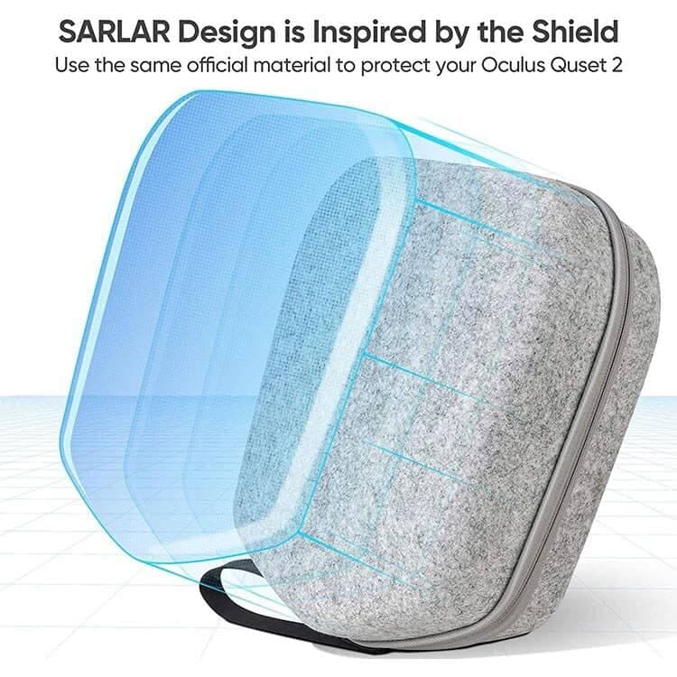 کیف مسافرتی SZKOSTON مدل GVRHA-SZK100 مخصوص Oculus Quest 2 – خاکستری — تصویر ۲