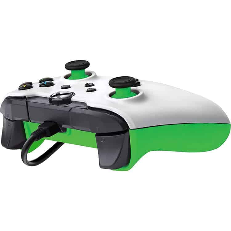 کنترلر با سیم PDP مدل 012-NA مخصوص Xbox – رنگ Neon White — تصویر ۲