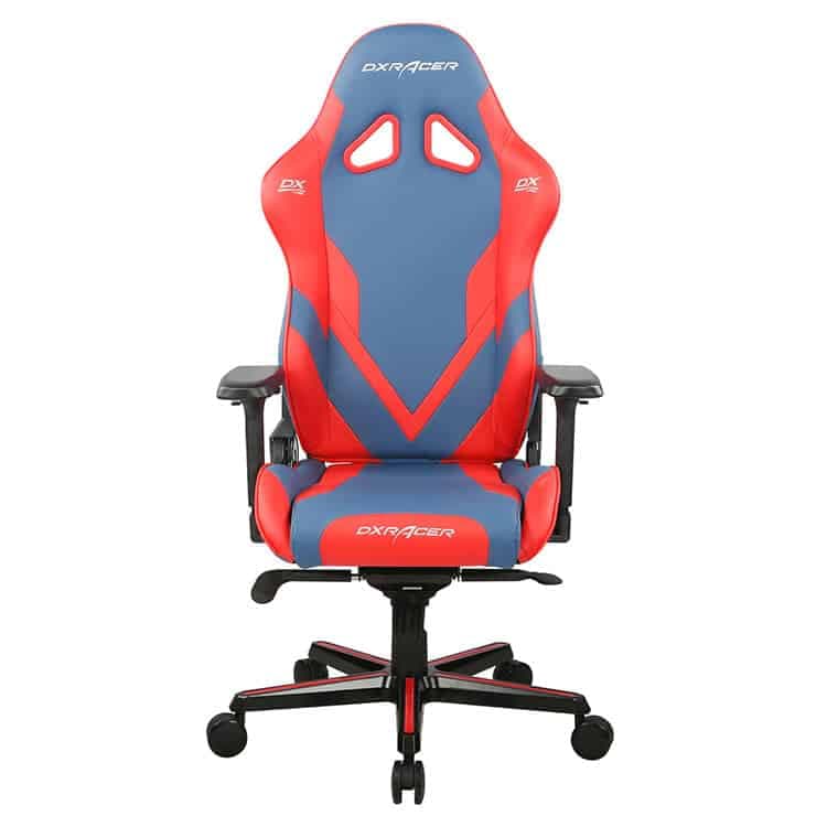 صندلی گیمینگ DXRacer مدل Gladiator Series – آبی/قرمز — تصویر ۲
