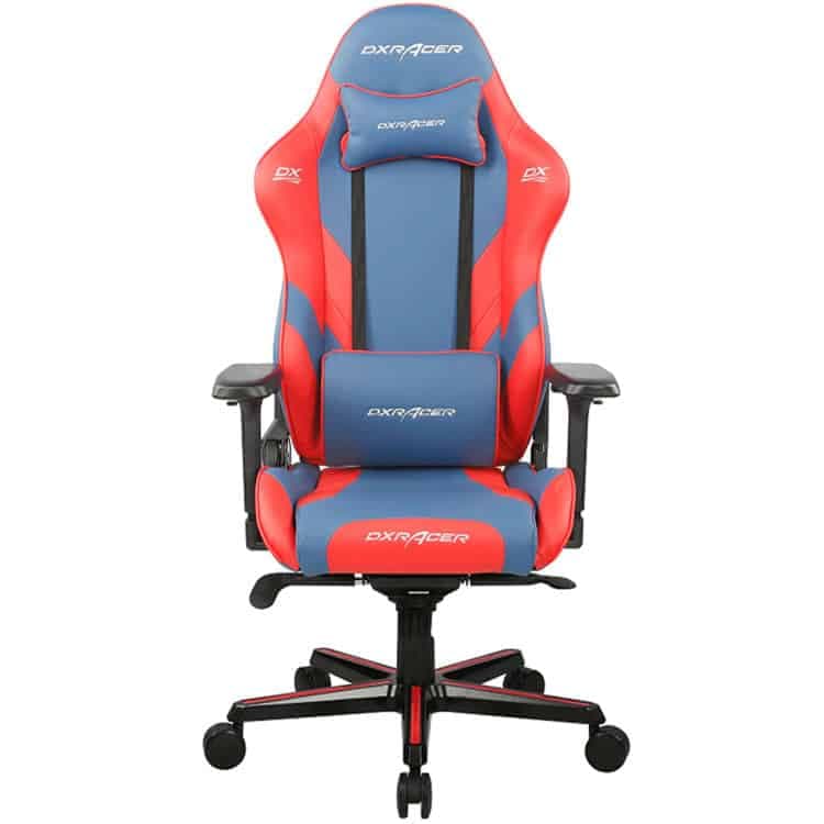 صندلی گیمینگ DXRacer مدل Gladiator Series – آبی/قرمز