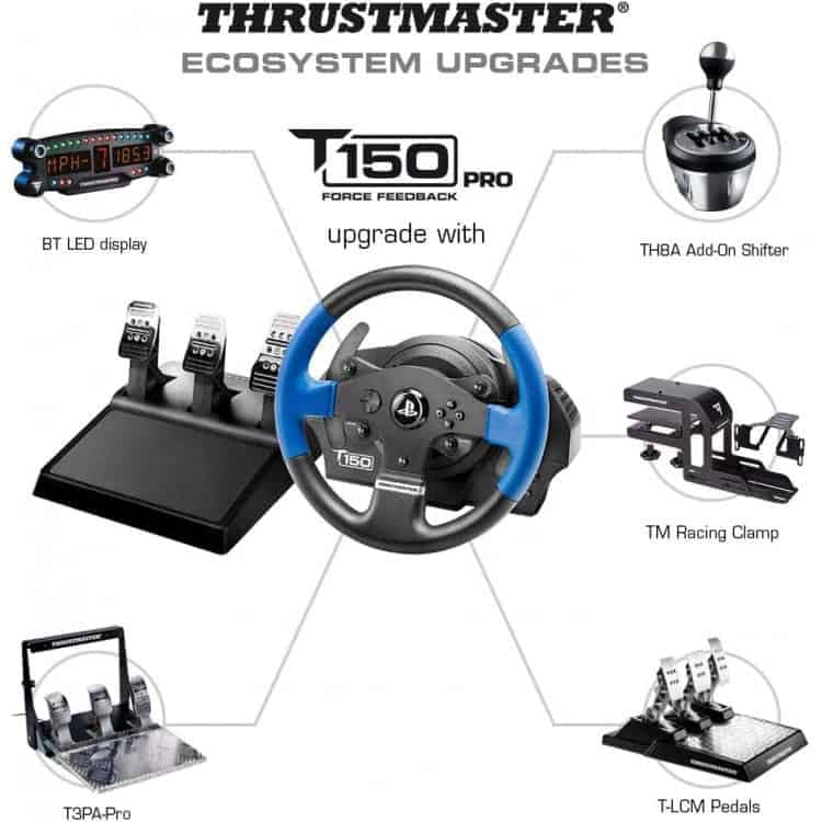فرمان بازی Thrustmaster T150 Pro Force Feedback مخصوص PS4 — تصویر ۲