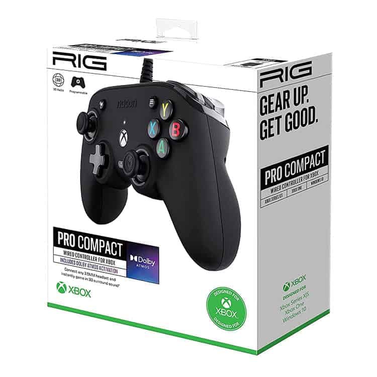کنترلر با سیم Nacon Pro Compact مخصوص Xbox – مشکی — تصویر ۸