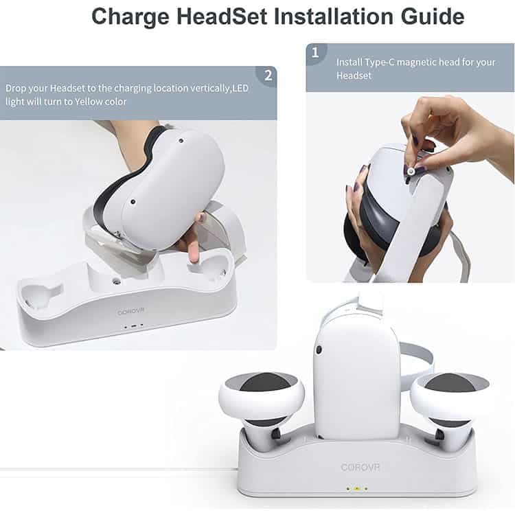 پایه شارژ JYS مدل OC003 مخصوص Oculus Quest 2 — تصویر ۸