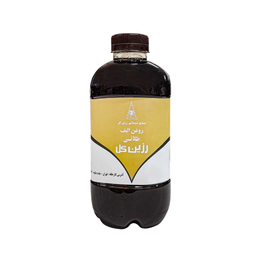 روغن بتونه چاپ طلایی رزین گل یک لیتری