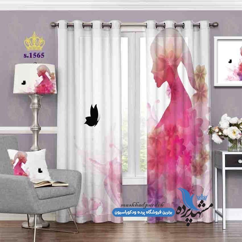 پرده پانچ فانتزی طرح دخترانه کد S1565