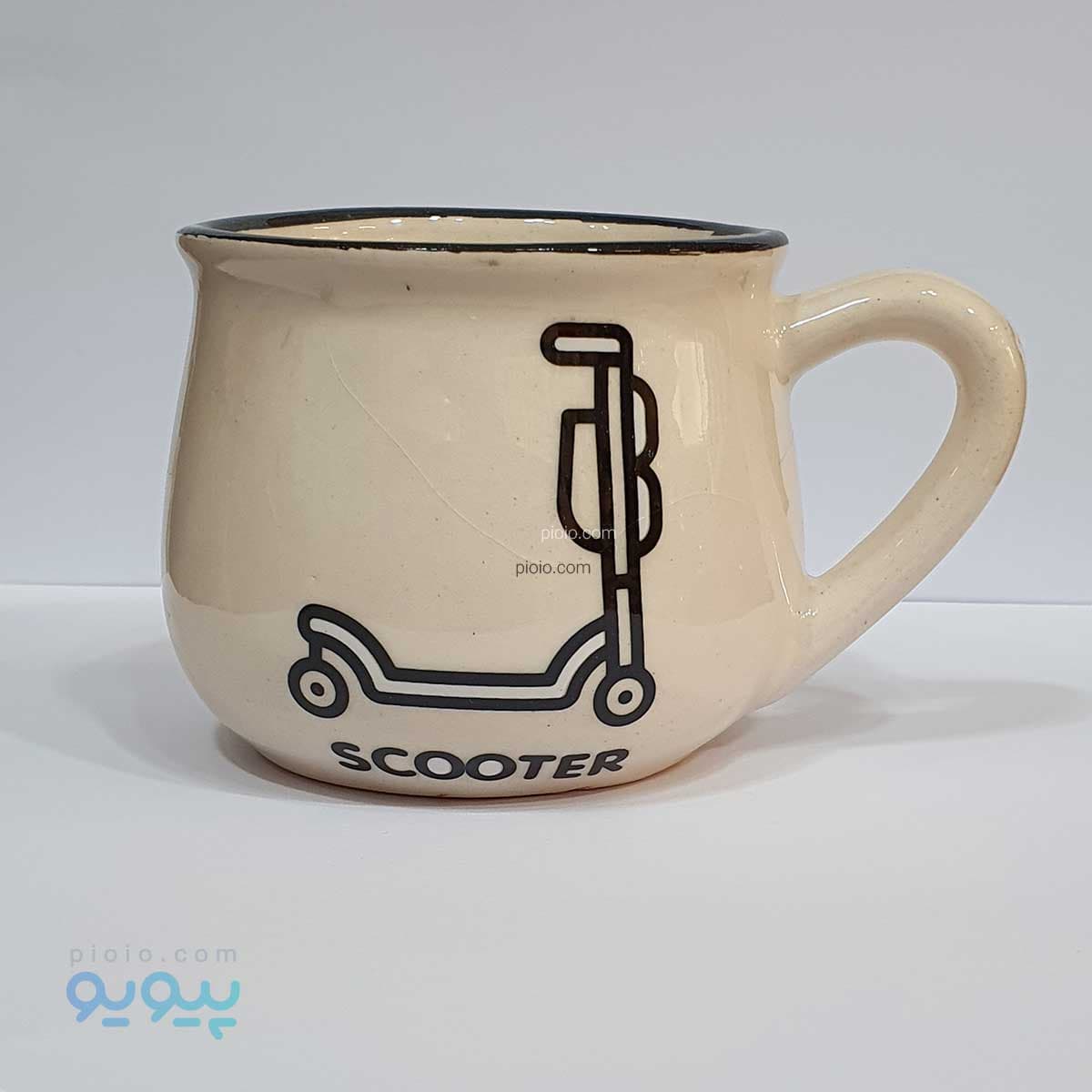 ماگ سرامیکی طرح موتور و دوچرخه — تصویر ۳