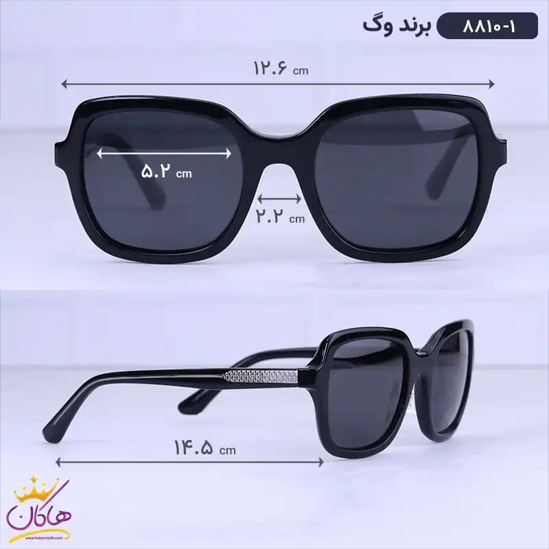 عینک آفتابی وگ زنانه استیت مشکی 8810/1 — تصویر ۲