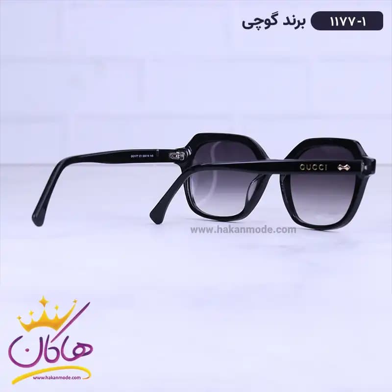 عینک آفتابی گوچی زنانه استیت مشکی 1177/1 — تصویر ۳