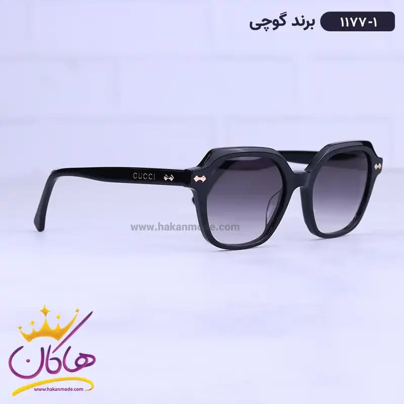 عینک آفتابی گوچی زنانه استیت مشکی 1177/1 — تصویر ۴