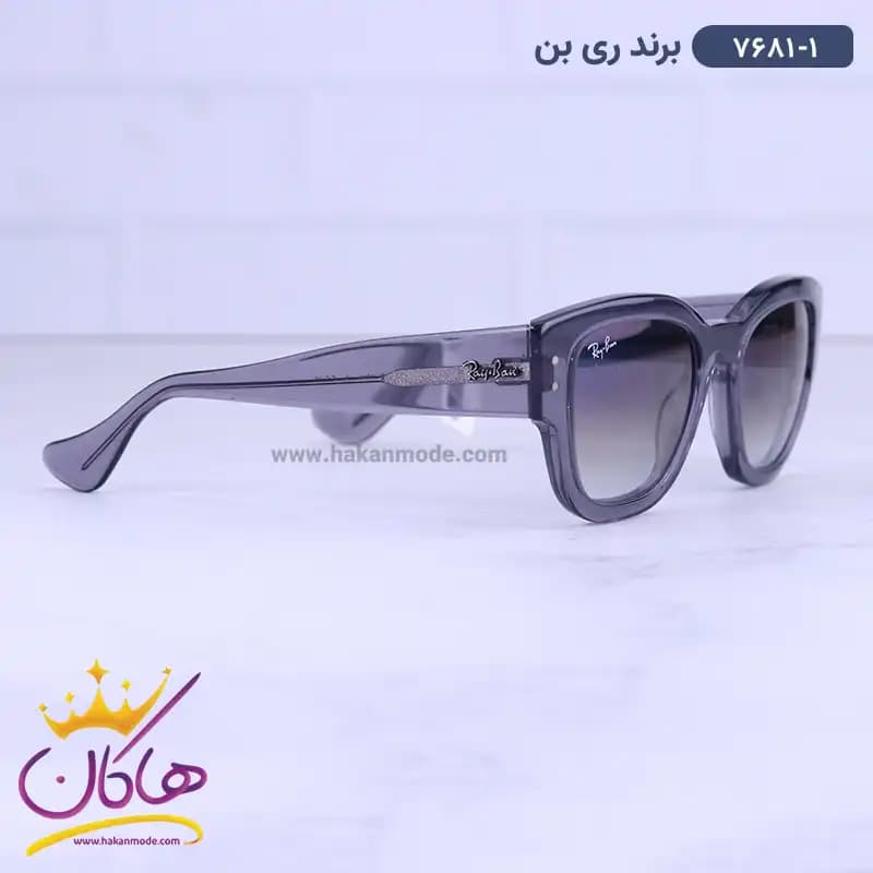 عینک ری بن زنانه دودی آنتی رفلکس 7681/1 — تصویر ۴