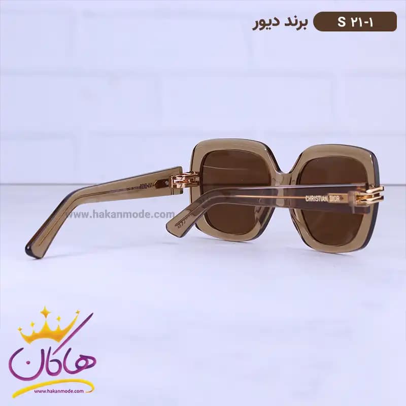 عینک آفتابی زنانه دیور استیت قهوه ای S21/1 — تصویر ۳