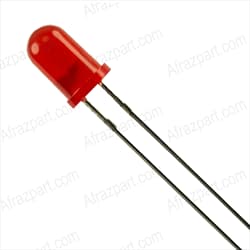 LED قرمز مات قطر 5MM