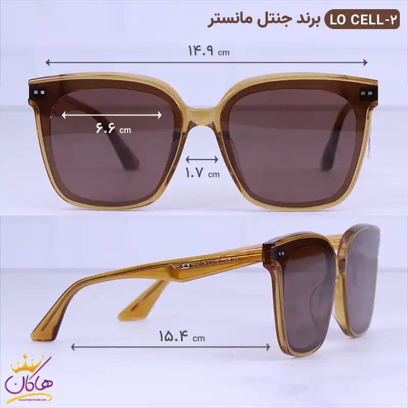 عینک آفتابی جنتل مانستر زنانه قهوه ای LO CELL/2 — تصویر ۲