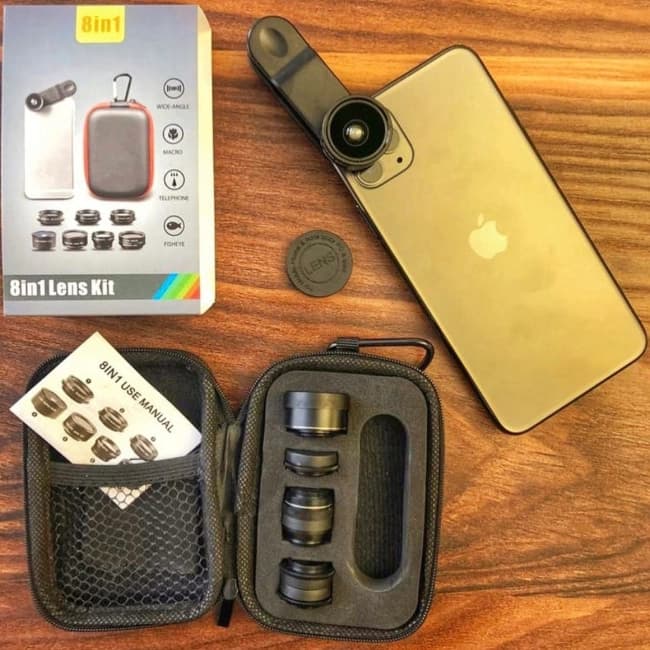 کیت لنز موبایل IBOOLO 8-in-1َ — تصویر ۸